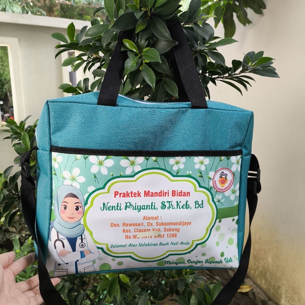 

Tas Promosi Bidan Slempang Kantong/Hampers Bidan Mewah