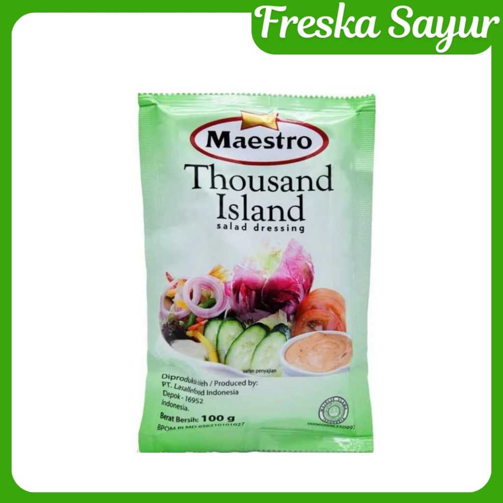 

Maestro Thousand Island 100 gr I Saus Salad Premium, Bikin Salad Jadi Resto Style