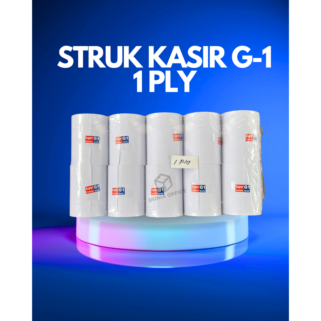 

Struk Kasir HVS 1PLY 75 x 65 Grade One (G1)