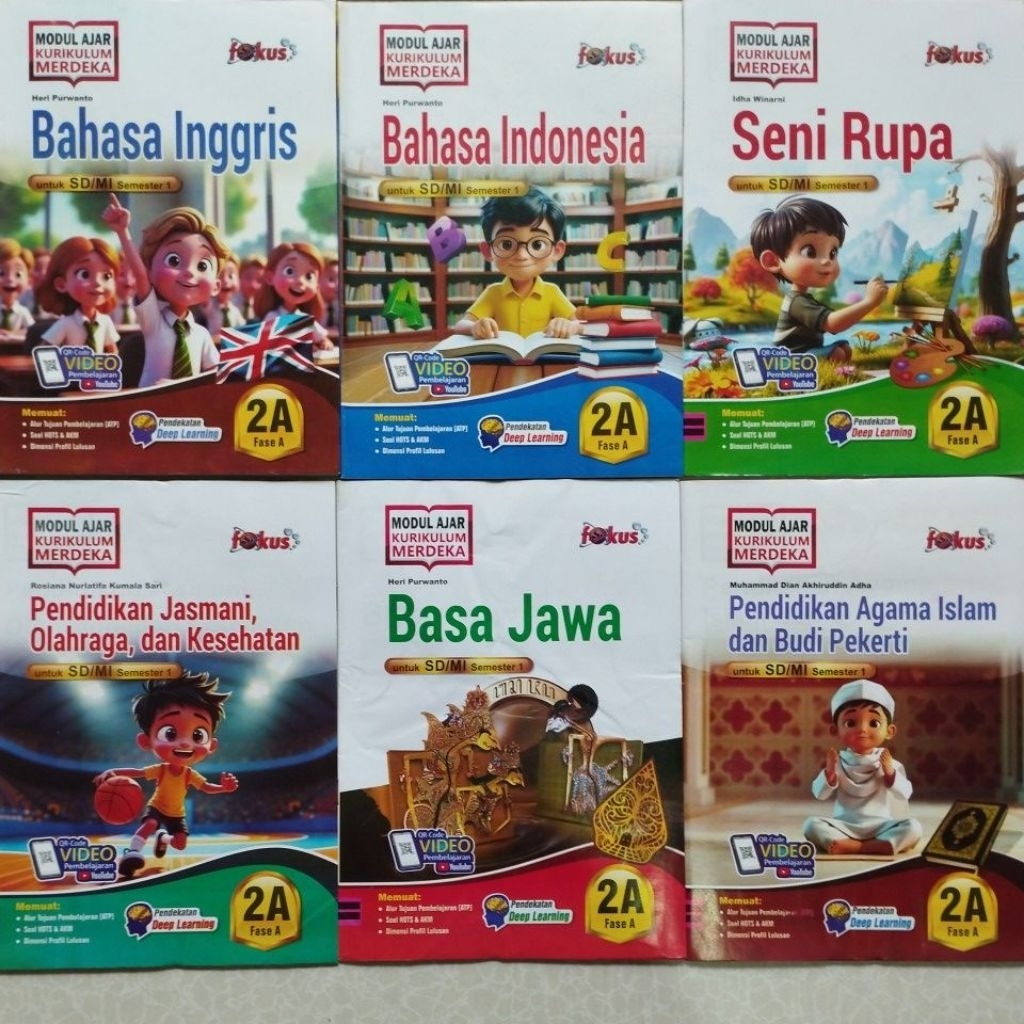 LKS MODUL FOKUS SINDUNATA KELAS 2 SD/MI KURIKULUM MERDEKA SEMESTER 1, LKS FOKUS KELAS 2 SD/MI SEMEST