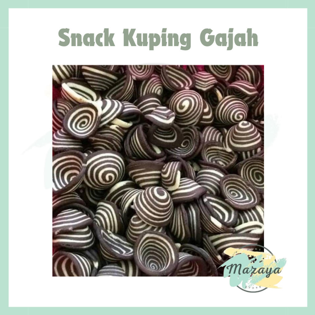 

SNACK KUPING GAJAH COKLAT | SNACK BISKUIT KUPING GAJAH GURIH - MAZAYA HOMESTORE