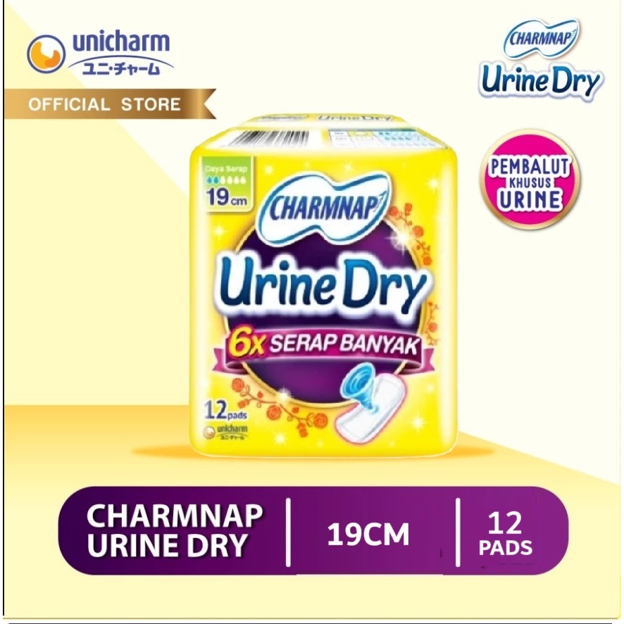 CharmNap Urine Dry Pembalut Urine 19cm 12 Pcs
