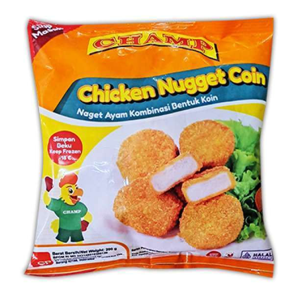 

CHAMP CHICKEN NUGGET COIN 200GRAM - DISASS JOGJA