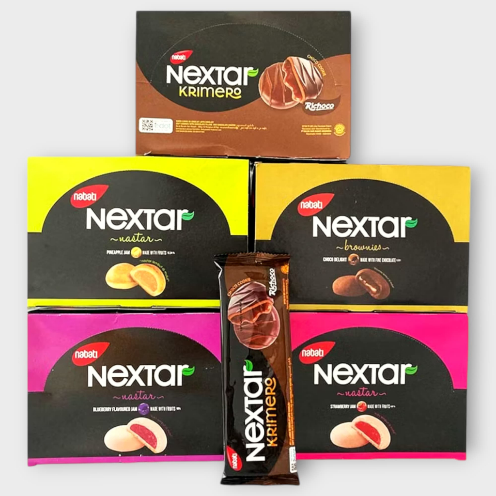 

Nextar Nabati Nastar Box Isi 10Bks / Nextar Nabati Brownies 34gr