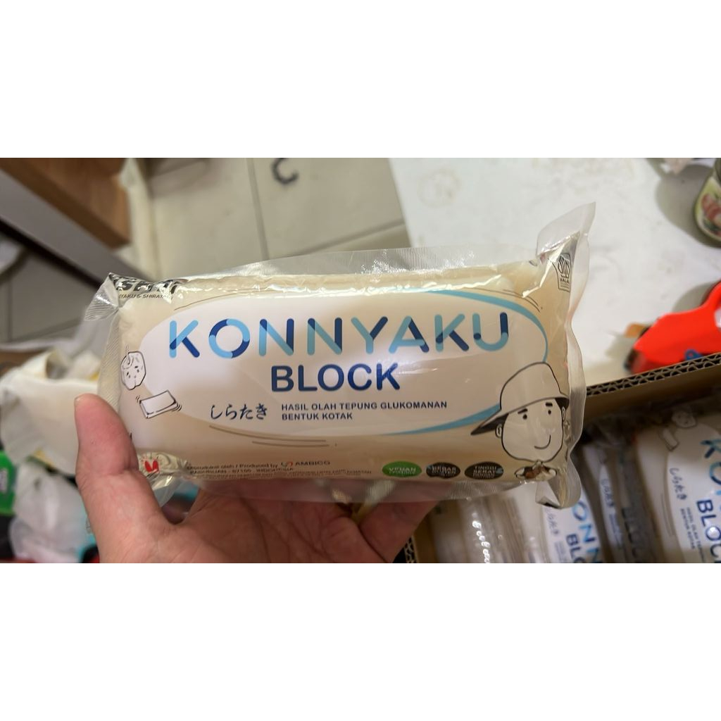 

Konnyaku BlockBiru Shirataki Noodles Lontong Shirataki