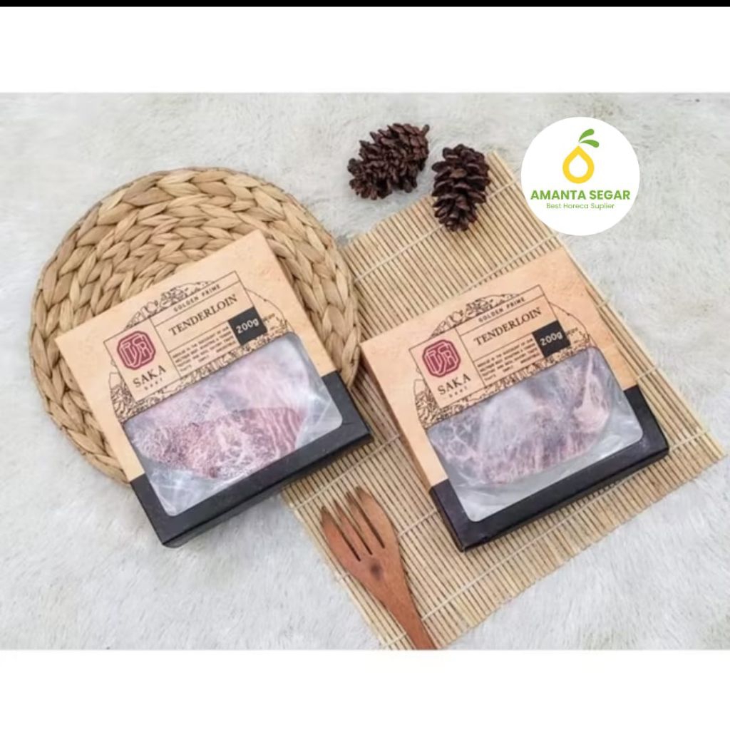 

Daging Sapi Tenderloin Premium Fresh Import Saka Beef Golden Prime