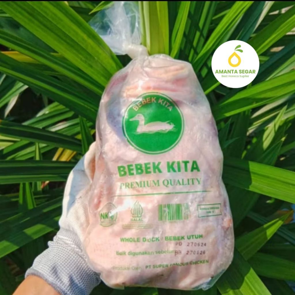

Amanta Segar Bogor | Daging Bebek Beku Bebek Utuh Mentah Freshly Frozen Bone In Duck Whole Peking Bebek Kita 1.4kg