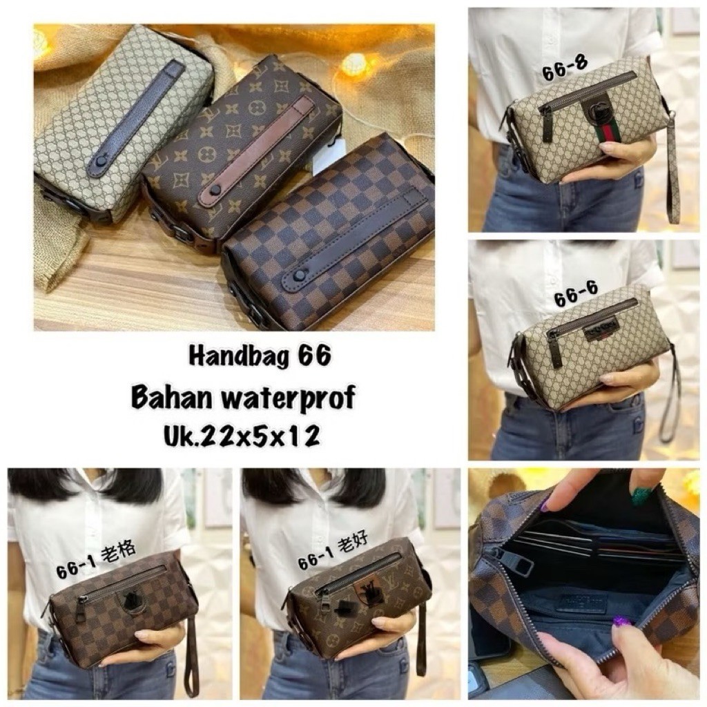 TAS POUCH HANDBAG UNISEX 66 MULTIFUNGSI + TALI TERBARU