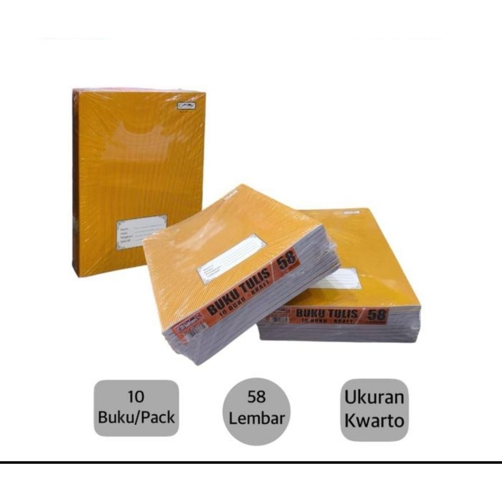 

Buku Tulis 38 / 58 Lembar Sampul Coklat iBook