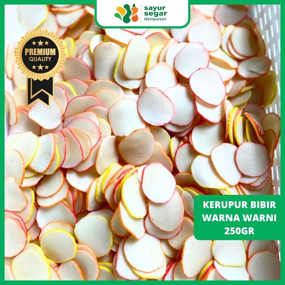 

Kerupuk Bibir Warna Warni 250gr - Sayur Segar Denpasar