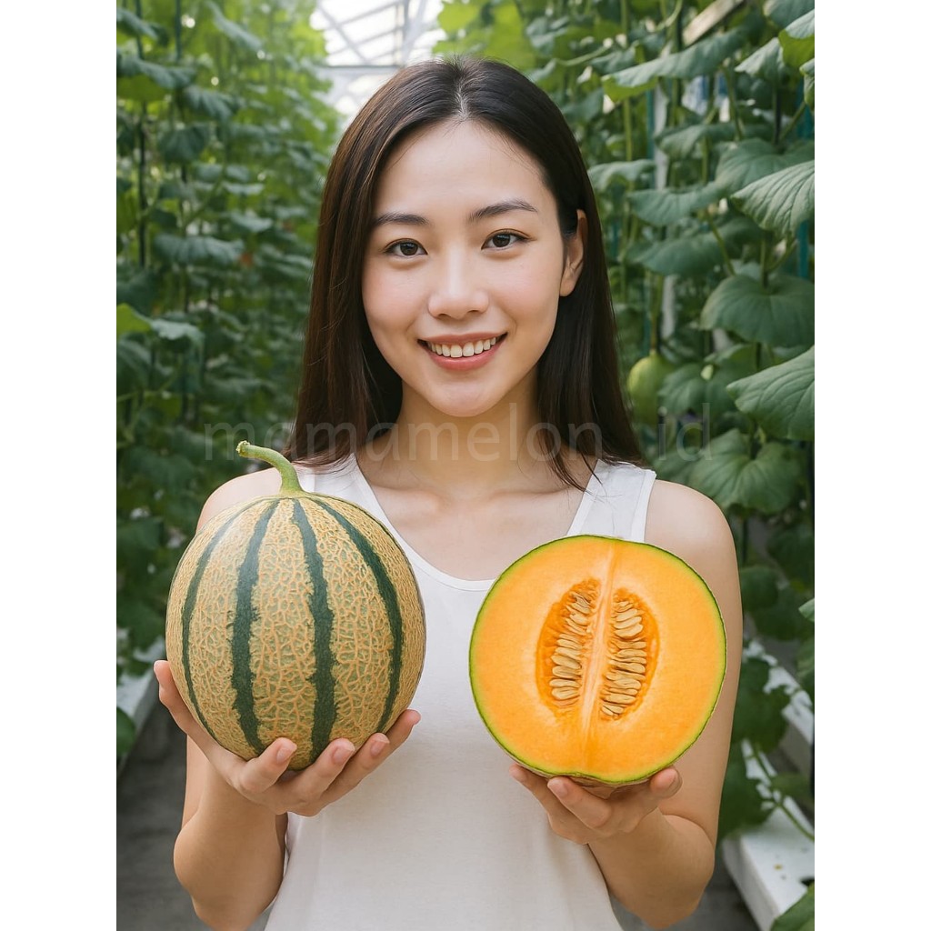 

Melon Premium Hidroponik Organik RANGIPO Sweet Melon Bola Basket Madu not Dang Farmhilll Export Quality Medium