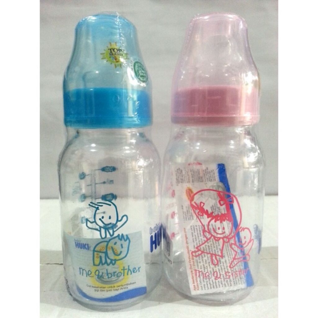 Huki Botol Dot gepeng 120ml dan 250ml