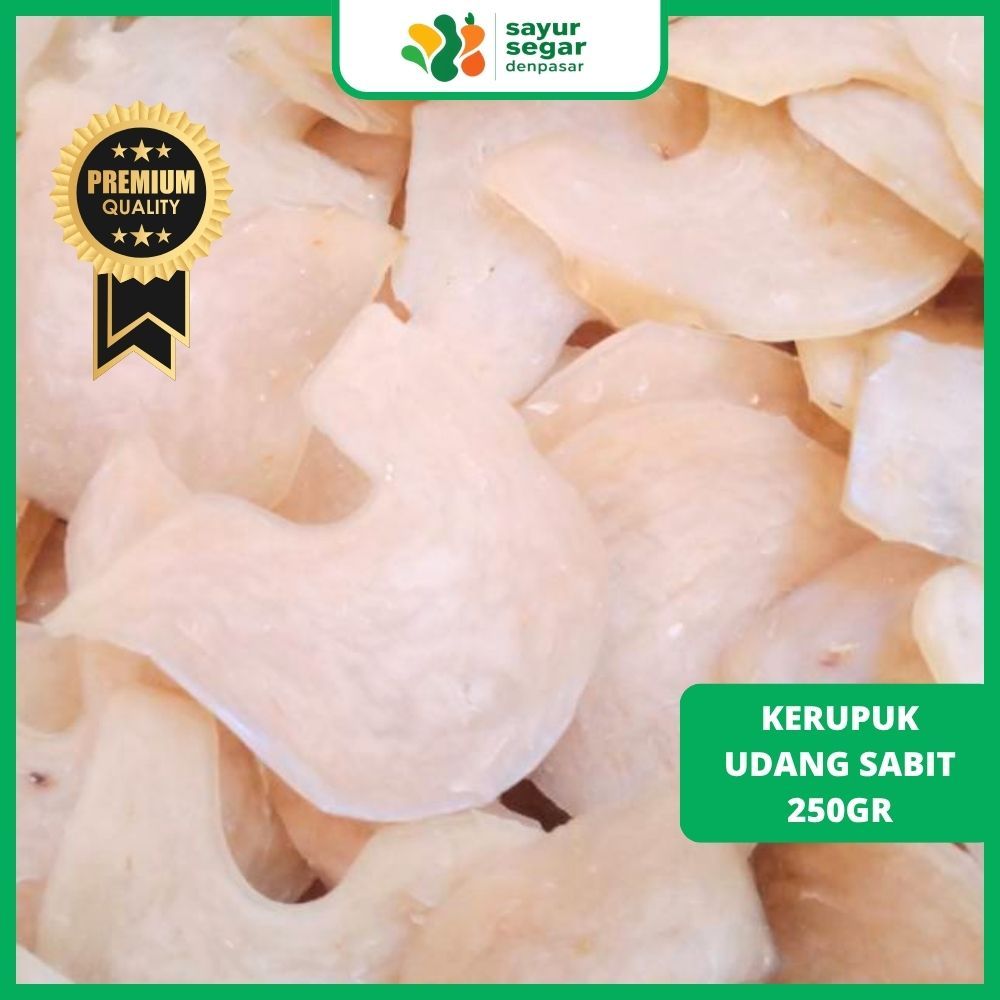 

Kerupuk Udang Sabit 250gr - Sayur Segar Denpasar