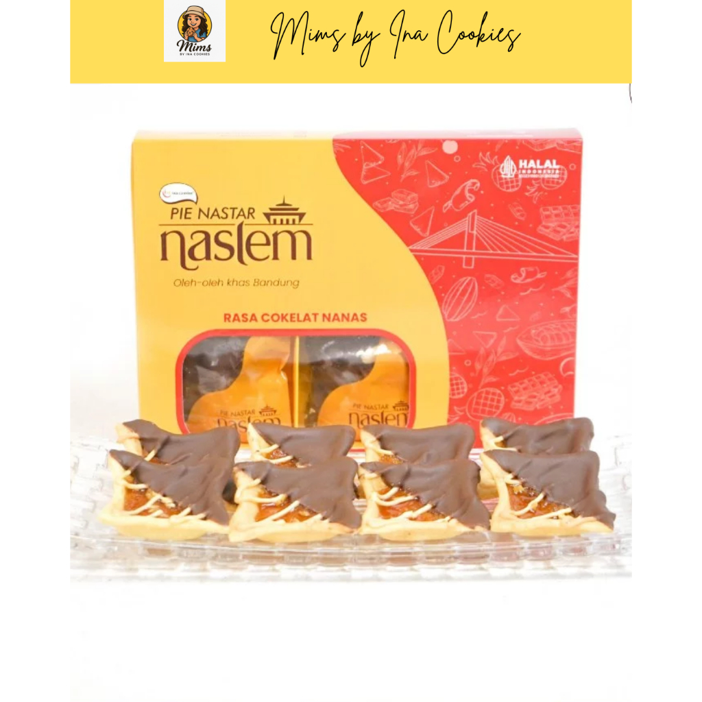 

Pie Nastar Naslem Coklat Nanas isi 6 pcs by Ina Cookies