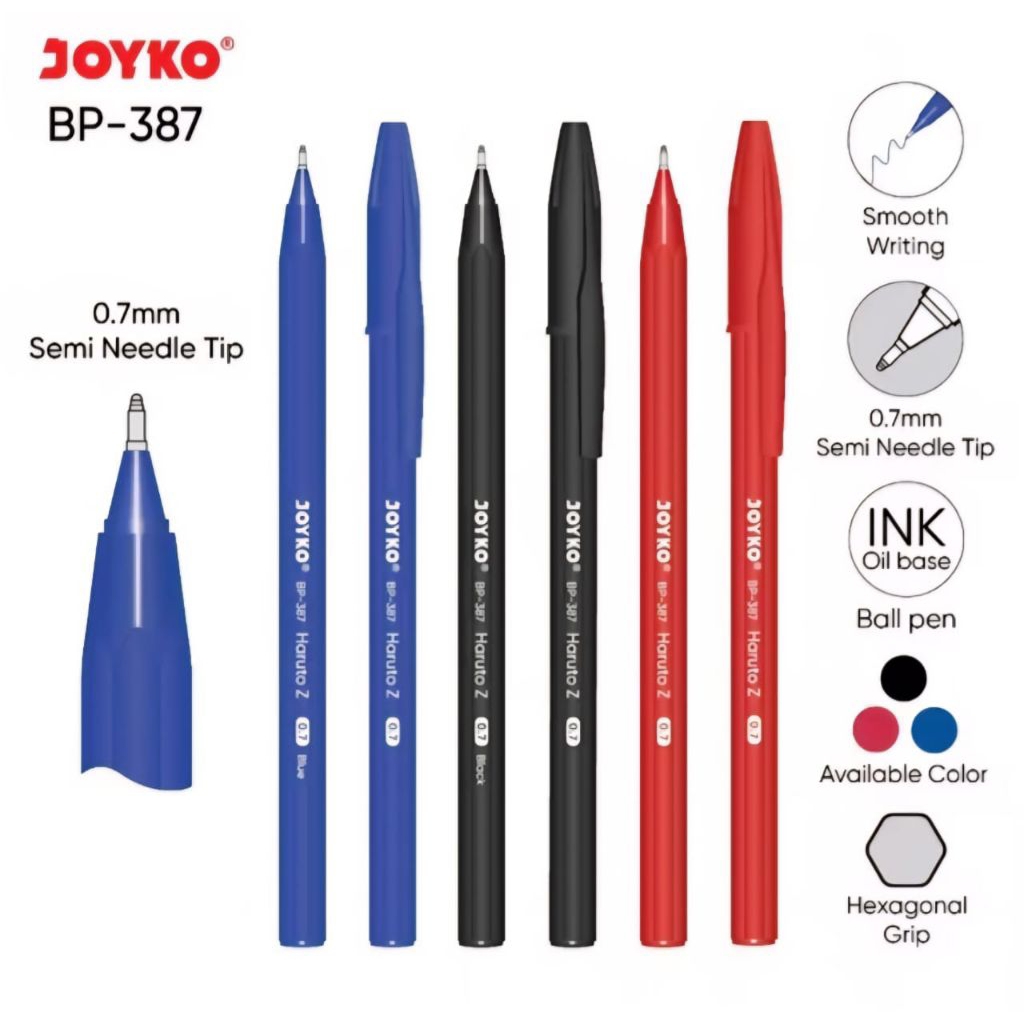

Ballpen pena Joyko BP-387 HARUTO Z 1pack isi 12pc