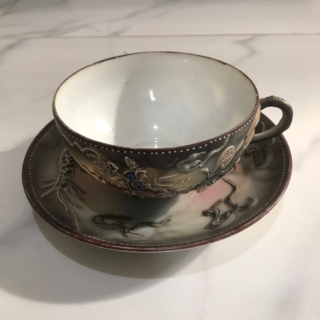 cangkir kuno china antik