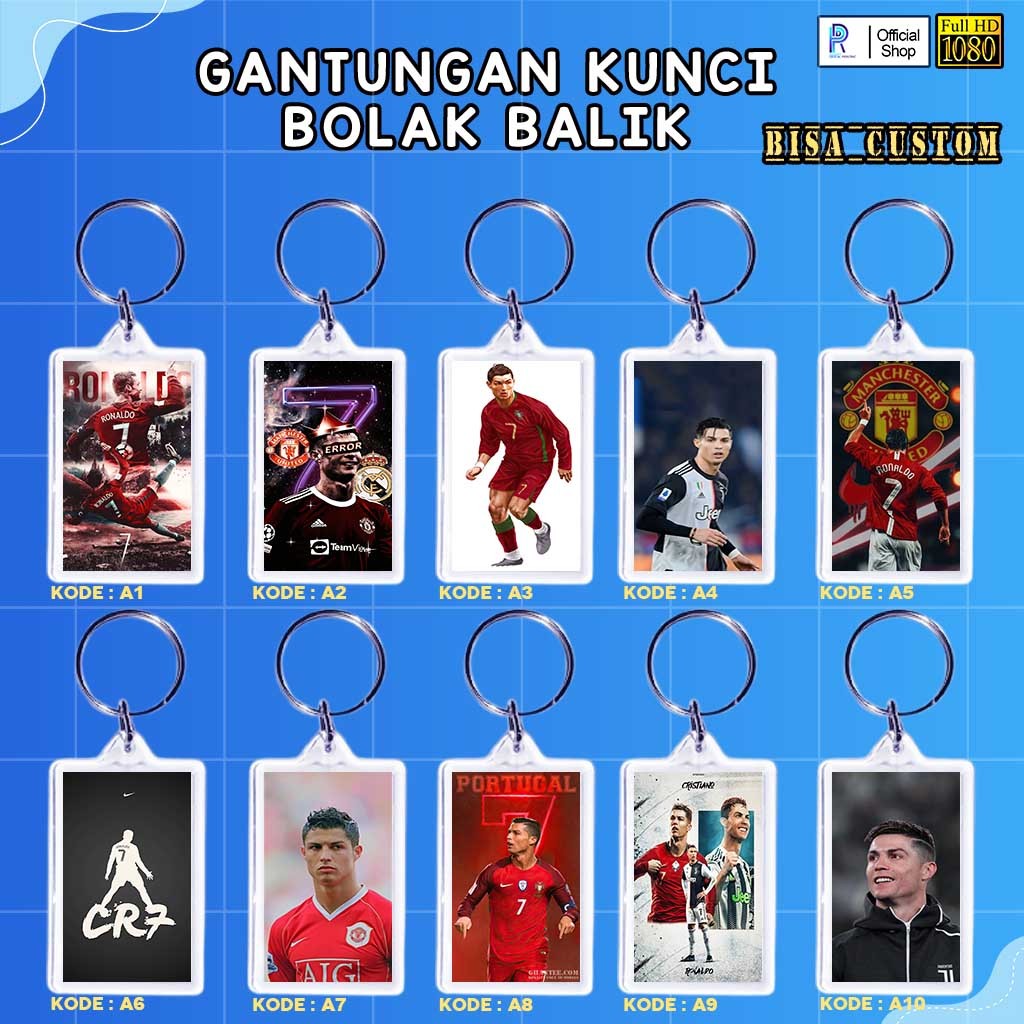 GANTUNGAN KUNCI AKRILIK CRISTIANO RONALDO / GANCI CRISTIANO RONALDO / GANTUNGAN KUNCI CRISTIANO RONA