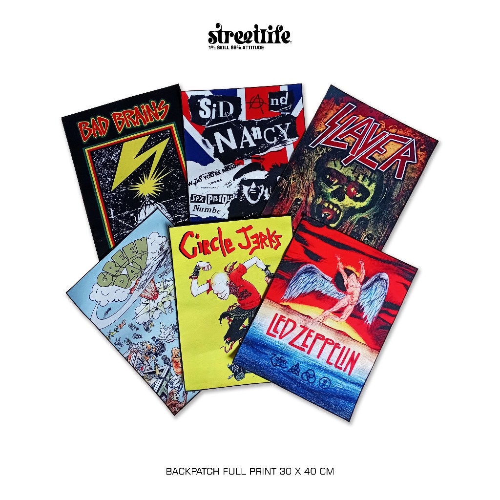 BACKPATCH FULL PRINT / CUSTOM BACKPATH FULL PRINT / BACKPATCH FULL PRINT MOTIF BAND / BACKPATCH