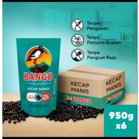 

kecap bango 950g X 6 (isi 6pcs)