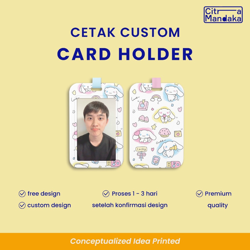 

Tempat Id Card Holder Custom Uv Print
