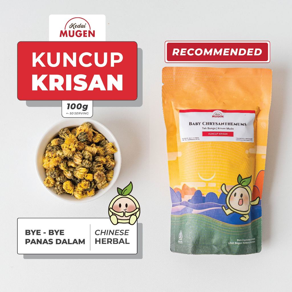 

NO_MORE Kedai Mugen - Jiangsu Golden Baby Chrysanthemum Flower Tea / Teh Bunga Kuncup Krisan 100g