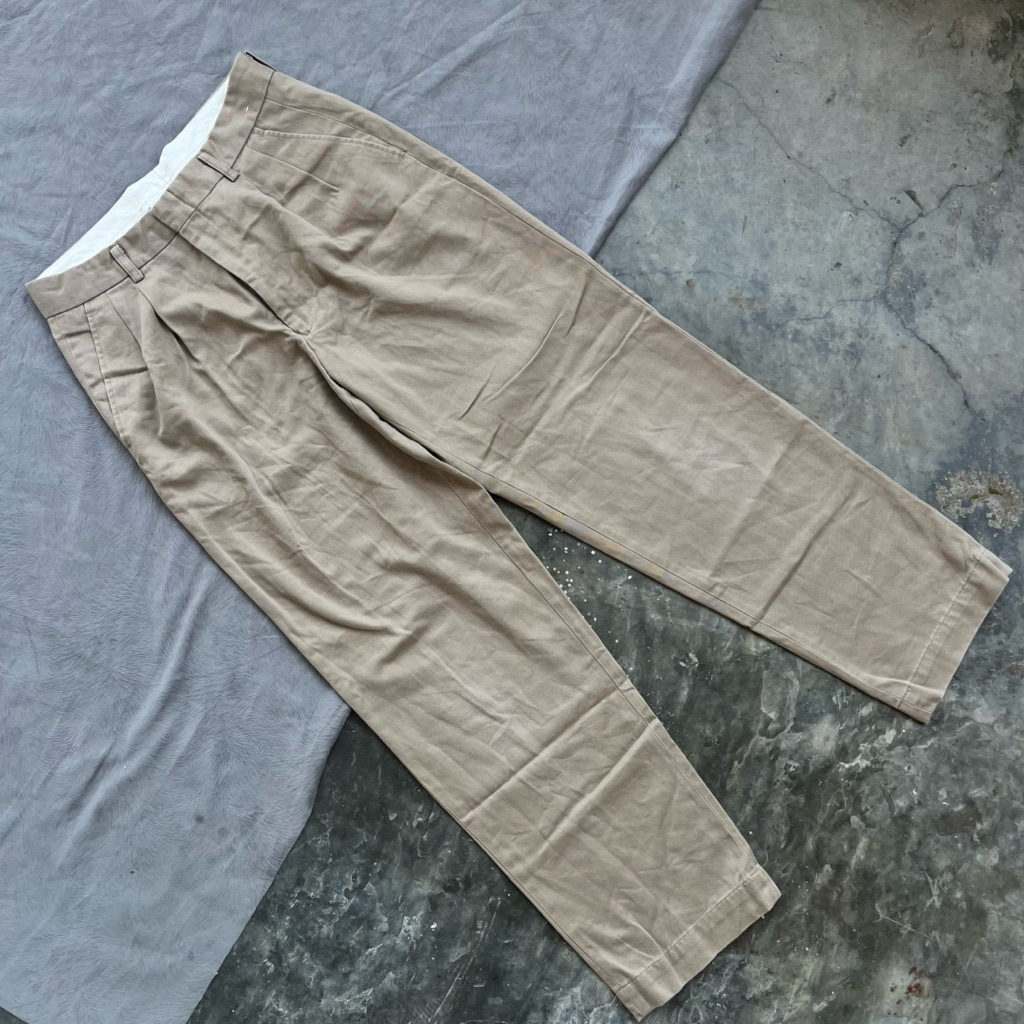 Celana Chino coklat susu second original