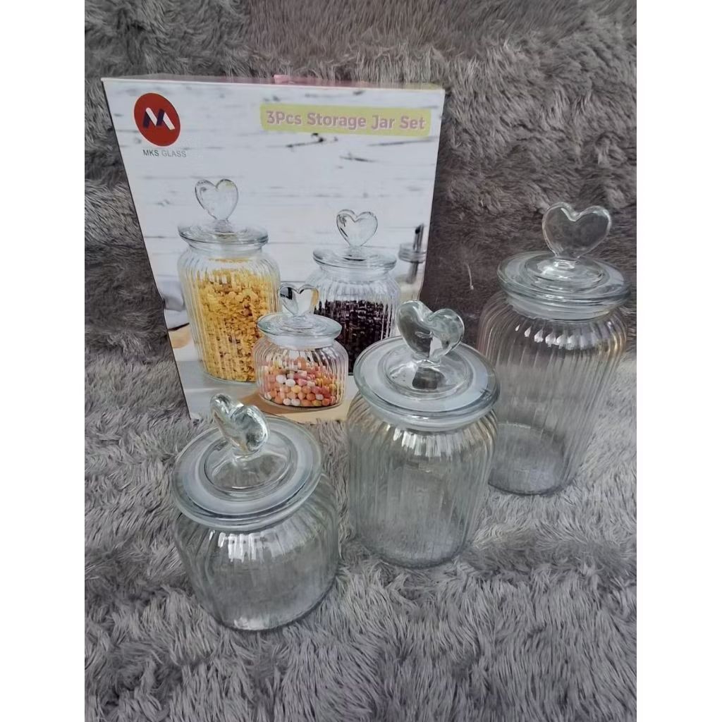 Toples tertutup kaca / toples kue lebaran / toples kaca set