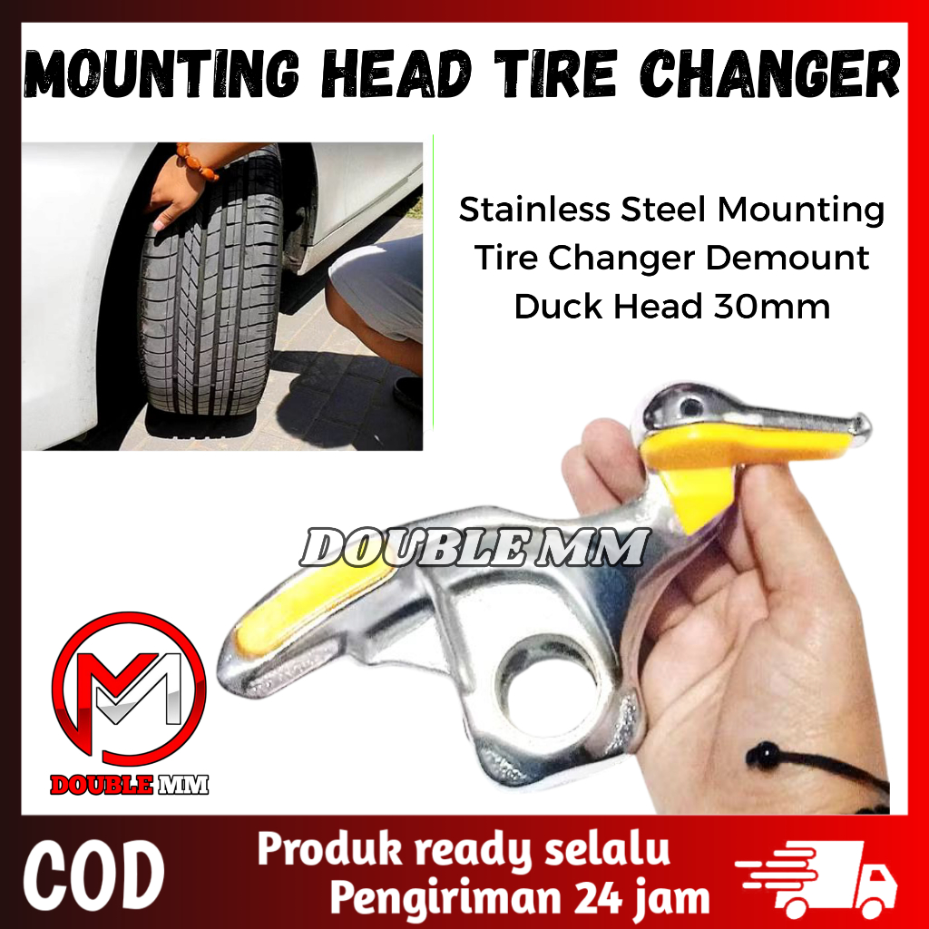 【Ready Stock】stainless Steel Mobil Alat Pengganti Ban Mount Demount Kepala Bebek Alat Diameter 30 Mm