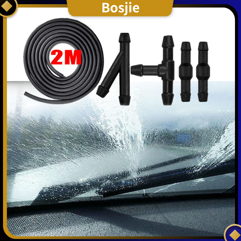 Panjang Set Selang Slang Konektor Wiper Air Mobil T / Y / I Selang Air Wiper Kaca Depan Mobil