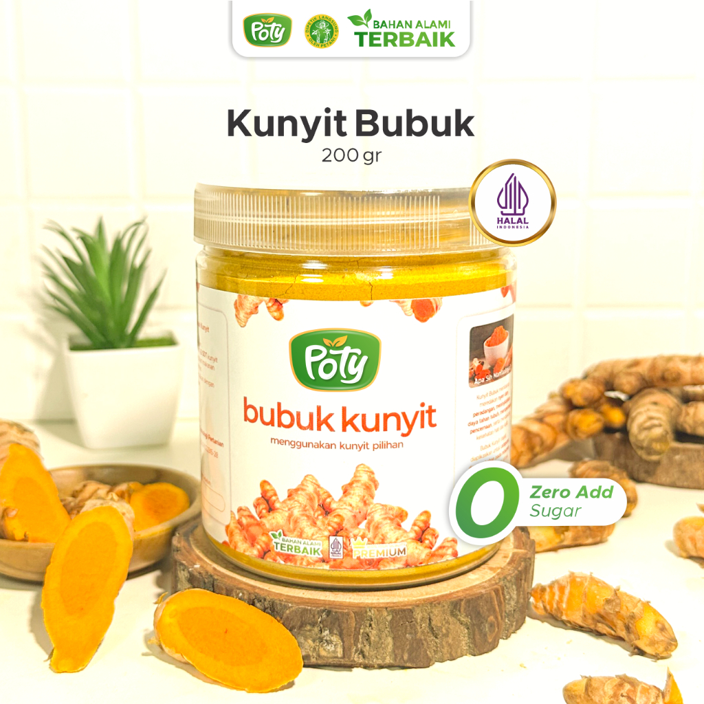 

Bubuk Kunyit Kuning Murni 100% Tanpa Campuran Untuk Lambung Asli Poty