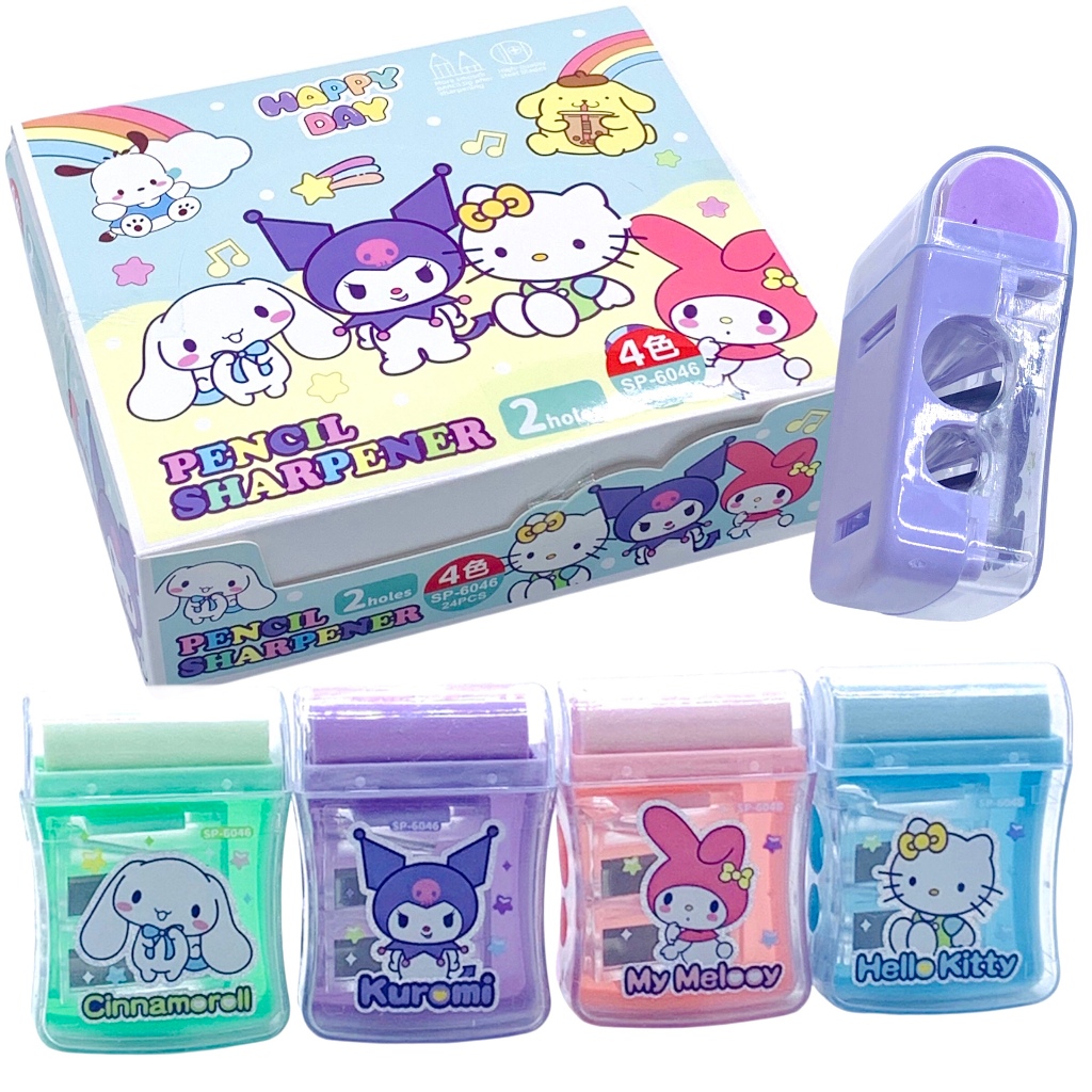 

RAUTAN SP-6046 SANRIO + PENGHAPUS (2 LUBANG) / PENCIL SHARPENER / OROTAN