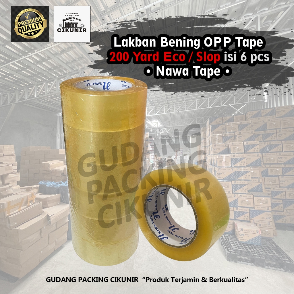 

Lakban Bening 1 SLOP 45mm x 200 Yard Ekonomis Termurah