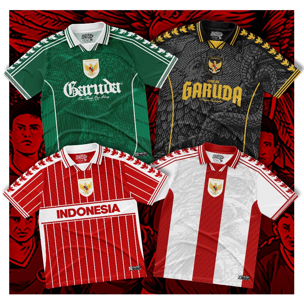 Jersey Timnas Indonesia - Jersey Bola - Jersey Classic - Jersey club - Jersey Olahraga - Faster Divi