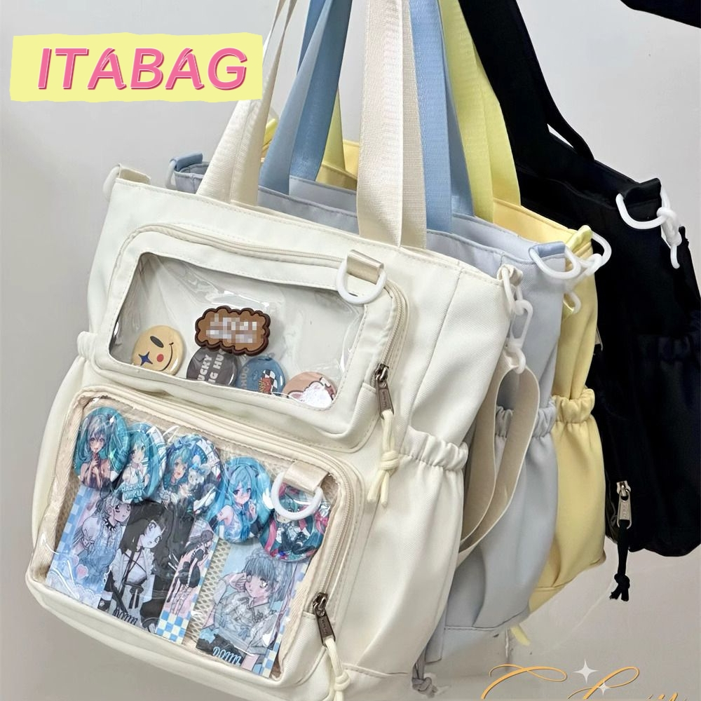 [READY STOCK] itabag tas slempang untuk boneka itabag lucky nylon motif PVC untuk badge & doll 10cm