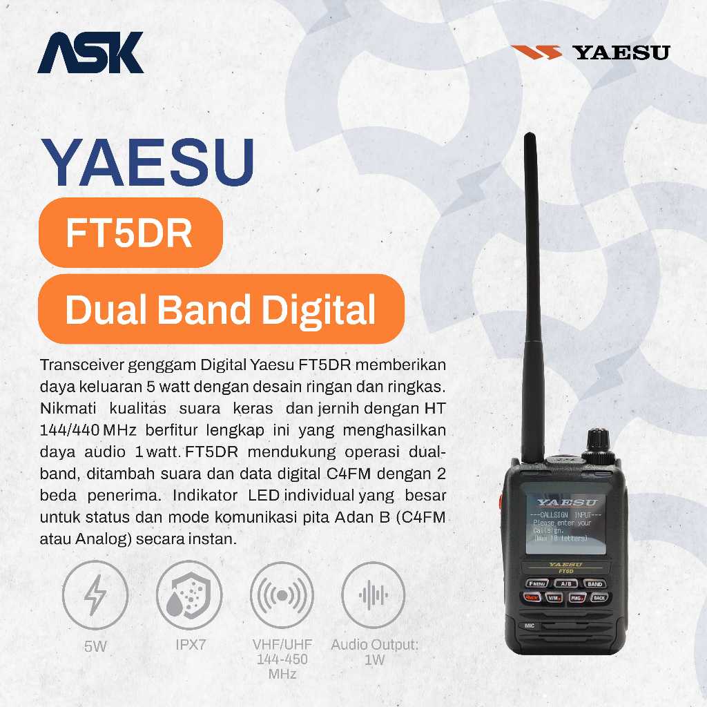 Yaesu FT5DR Transceiver