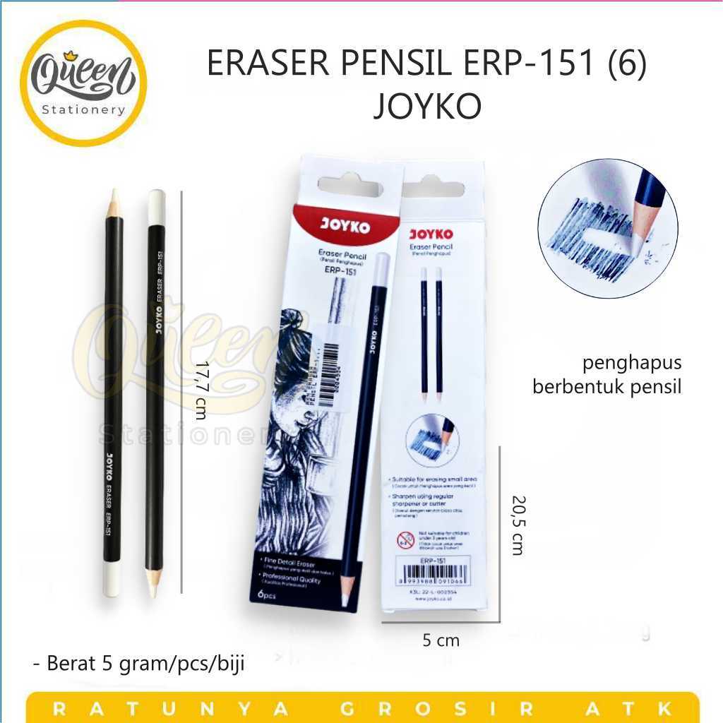 

1 PCS ERASER PENSIL ERP-151 (6) JOYKO / PENGHAPUS PENSIL / PENGHAPUS JOYKO