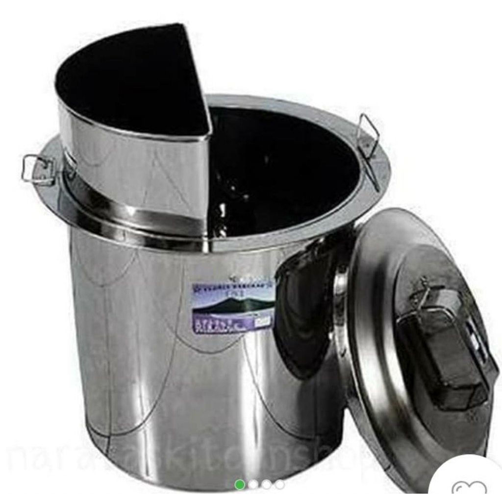 Dandang Mie Ayam Sekat Copot 35cm / Panci Mie Ayam / Tong Mie Ayam 35cm