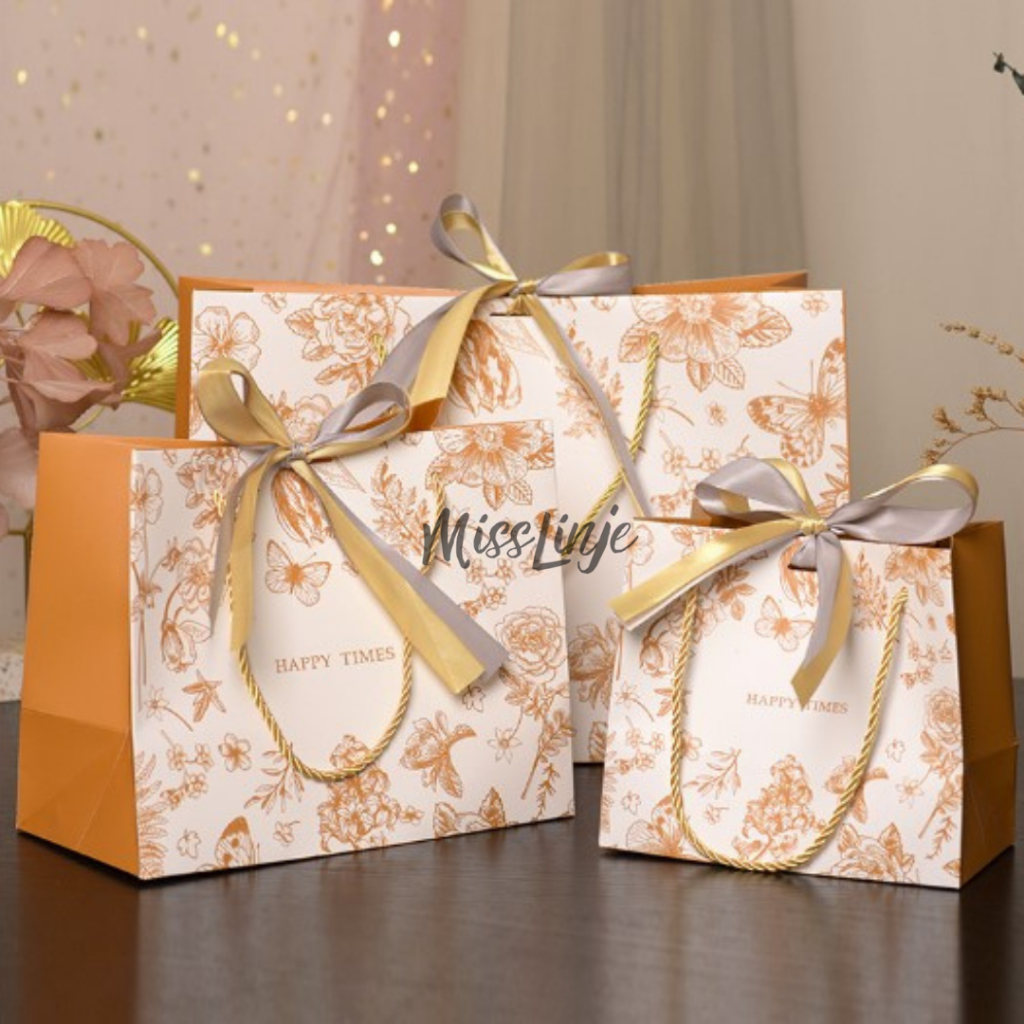 

MissLinje Paper Bag Paperbag Gift Box Kado Flower Coklat Pita Aesthetic Premium Makassar