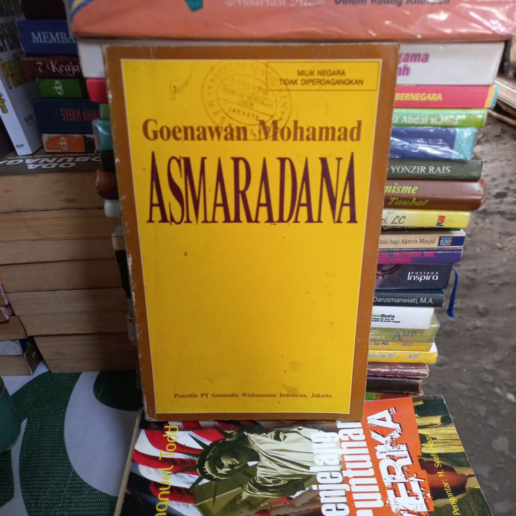 ASMARADANA Goenawan Mohamad Buku ORIGINAL