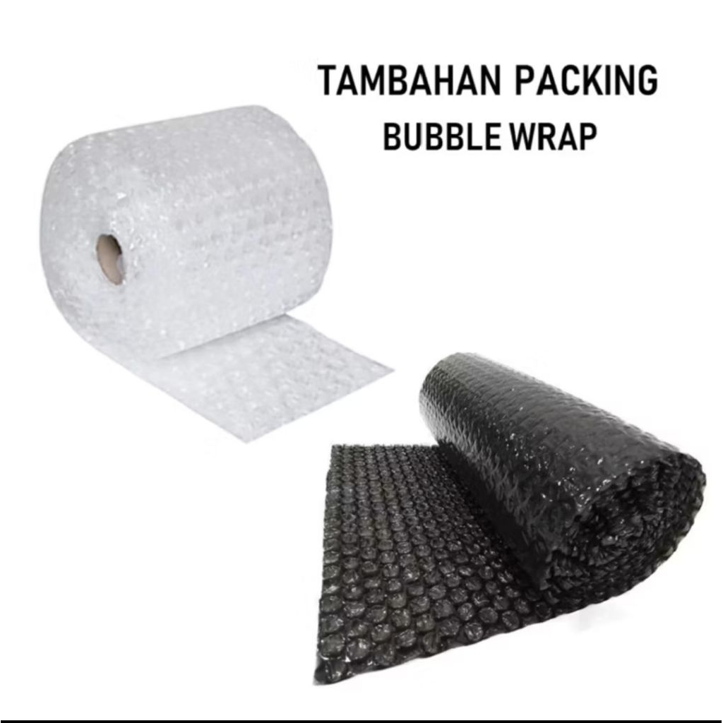 

BUBBLE WRAP TAMBAHAN PACKING BIAR TIDAK PECAH