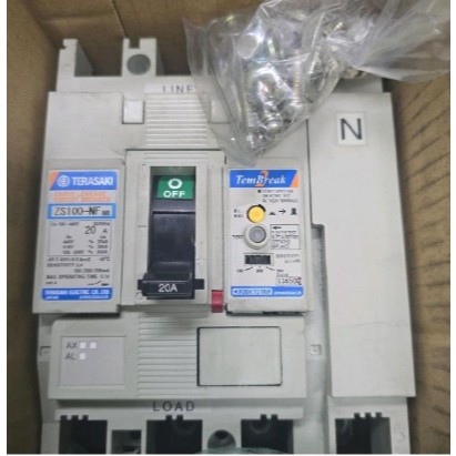 TERASAKI ZS100-NF 20A 4P 30mA 30kA ELCB TERASAKI 20A 4P 30mA