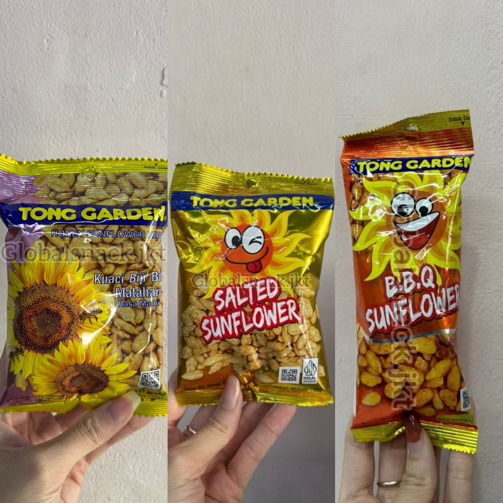 

TONG GARDEN SUNFLOWER KERNEL BBQ / SALTED / HONEY - KUACI KWACI KUPAS