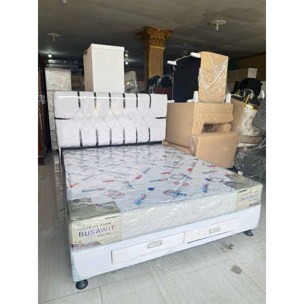 Satu Set Kasur Busa / Busawit by Bigland / Sudah termasuk kasur dan divan laci