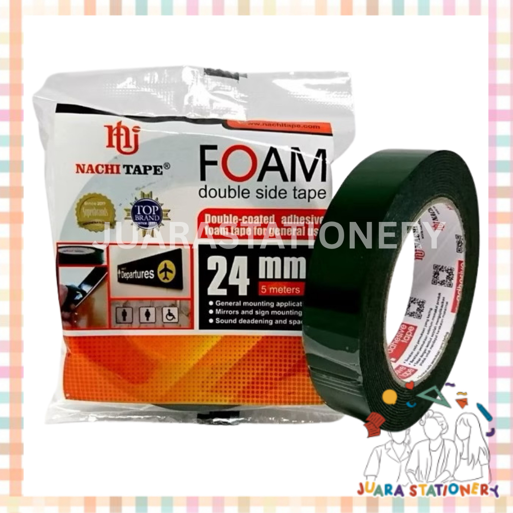

(581) Double Tape Foam Nachi 1 inch / Double Tape Tebal High Quality