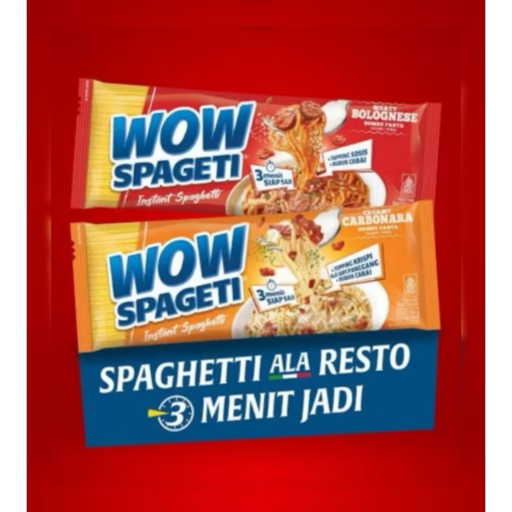 

Promo viral! Wow spageti instan 84gr 2 pilihan rasa/carbonara/bolognese/ pasta instant/spageti instan