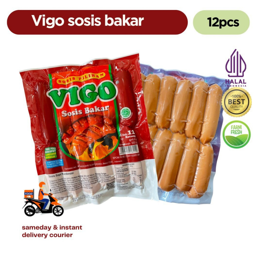 

Vigo Sosis Bakar Isi 12 550gr