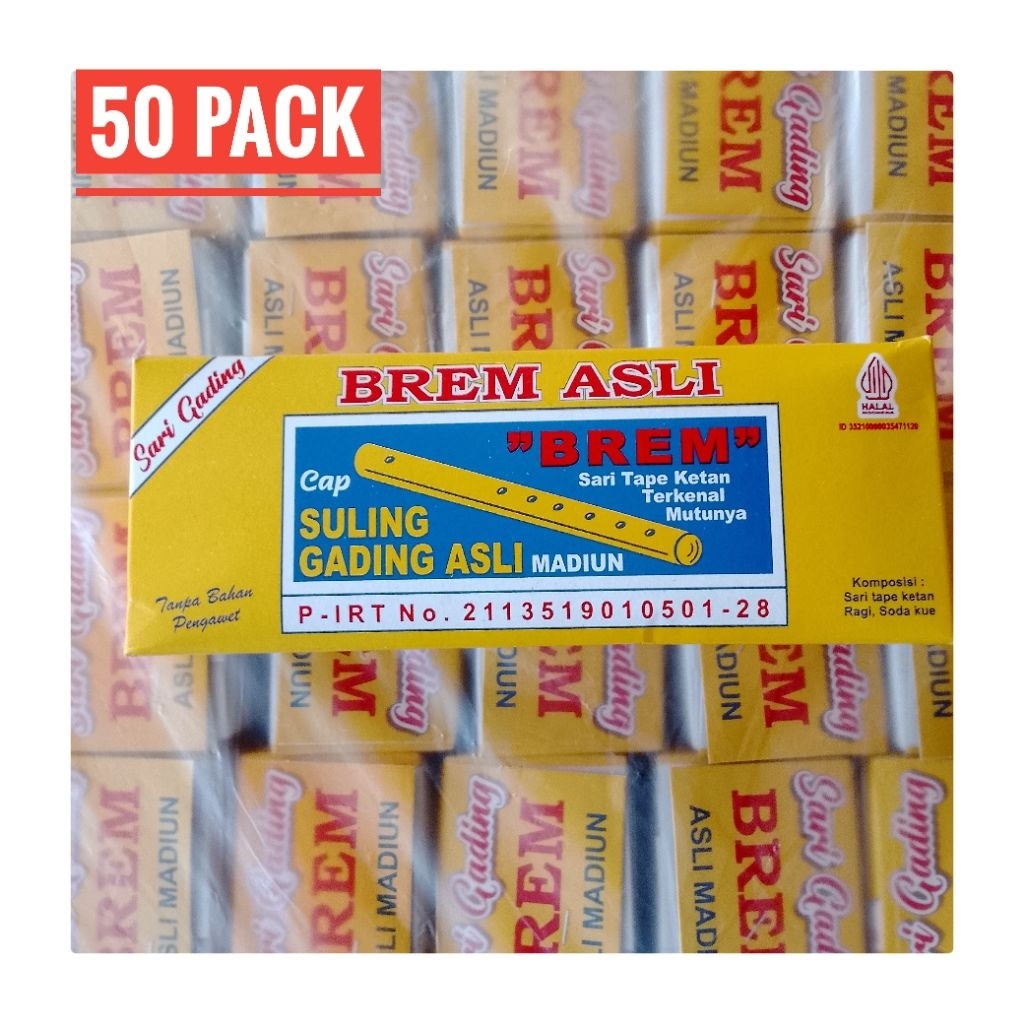 

Paket 50 Pack Brem Madiun isi 5 Batang Grosir Packing Dus Aman