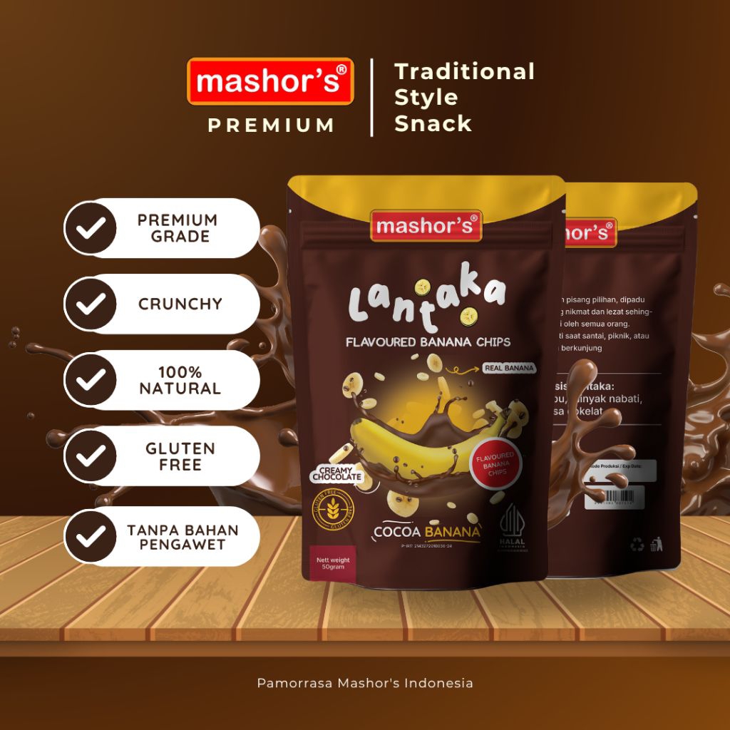 

Keripik pisang cokelat Lantaka