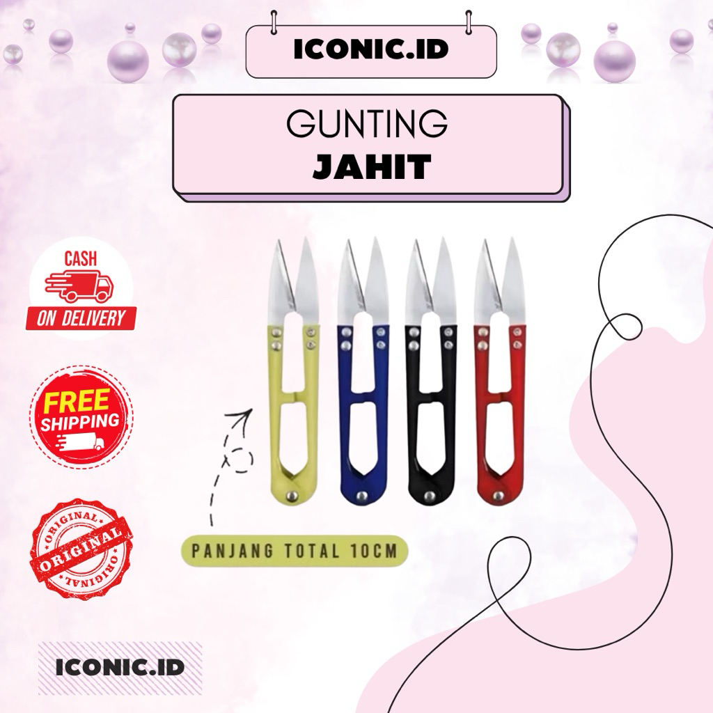

Iconic.id - Gunting Jahit / Gunting Jahit Serbaguna / Gunting Alat Jahit