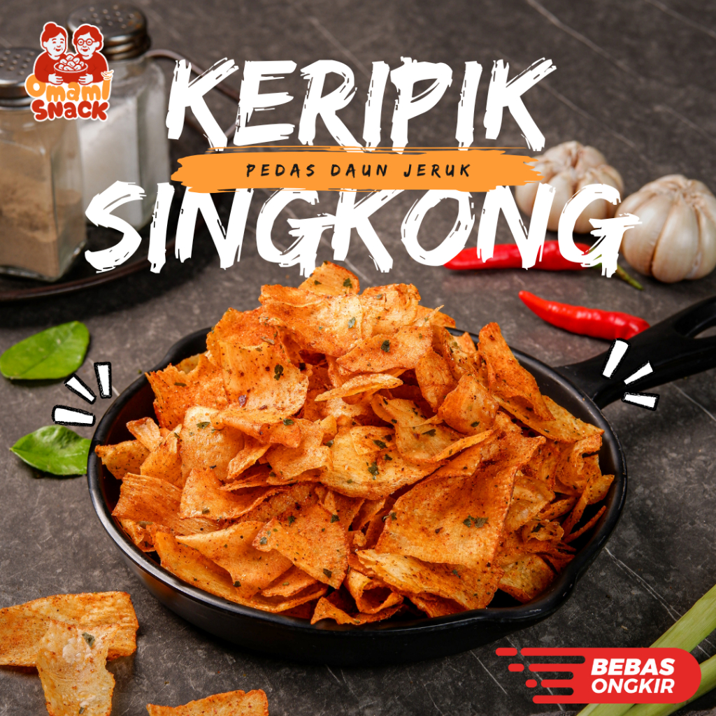 

Omami Snack - Keripik Singkong Kriwil Cikruh Kripset - 100/250/500/1000gr